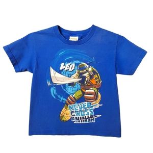 2012 Nickelodeon Teenage Mutant Ninja Turtles LEO Tshirt Tee Youth Boys Cut XS
